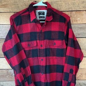 Burnside Buffalo Plaid Flannel Shirt Unisex Large (14-16)‎ Lumberjack Outdoor